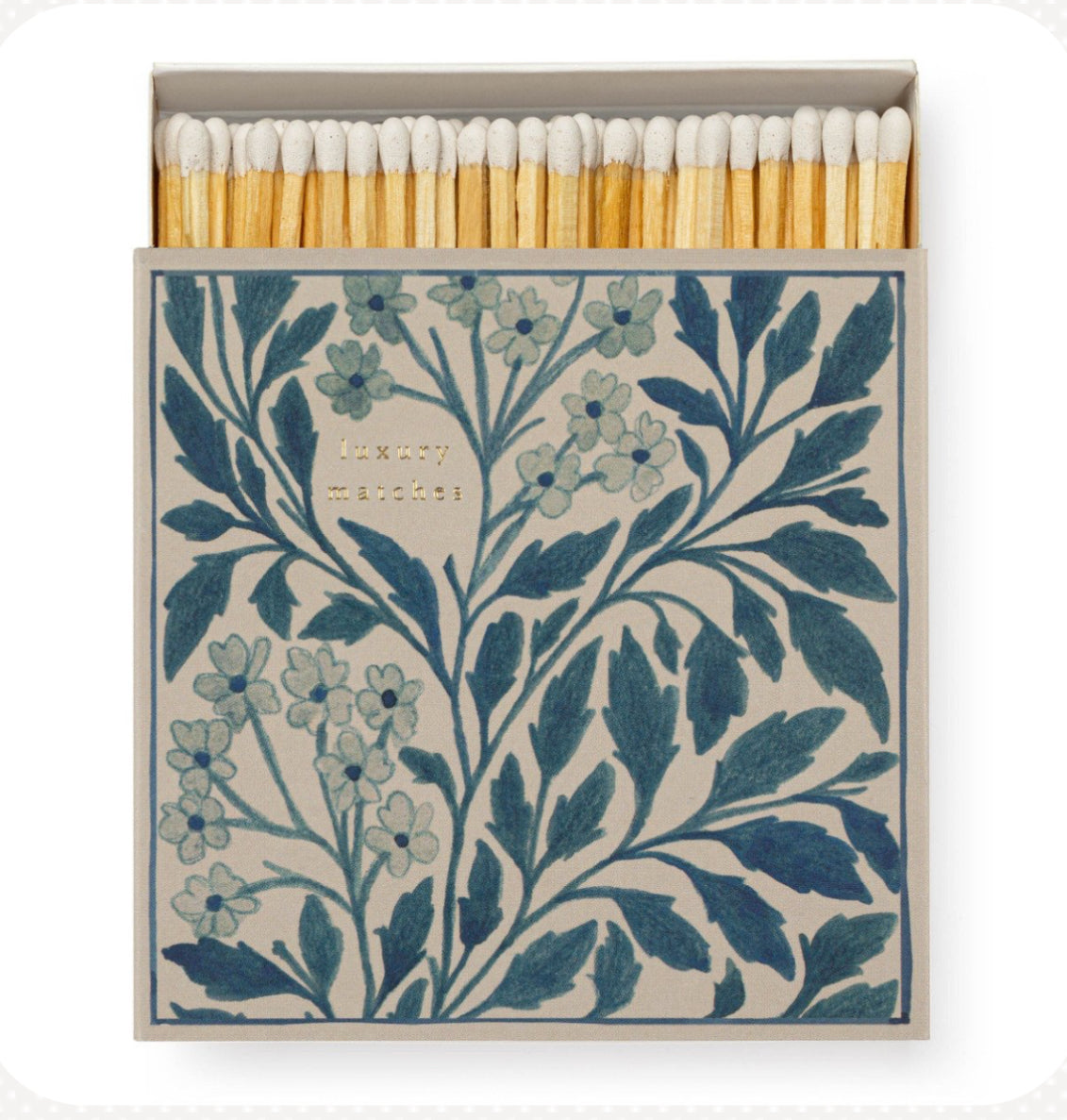 Archivist Gallery ~ Blue Floral Matches by Wanderlust Paper Co