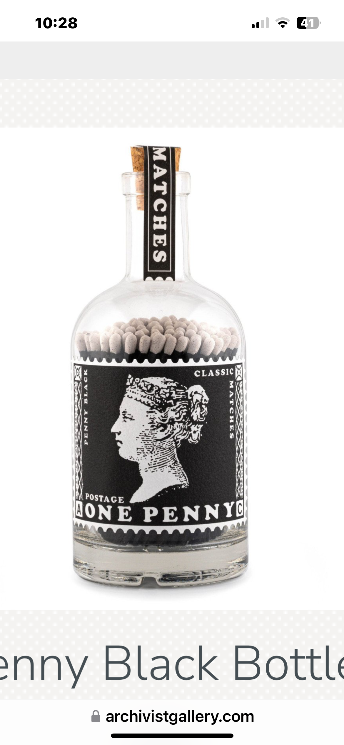 Archivist Gallery ~ Penny Black Bottle