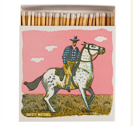 The Pink Cowboy luxury matches