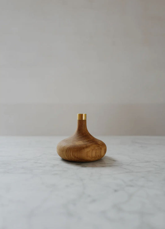 Oiled oak candle holder ~ OVO things
